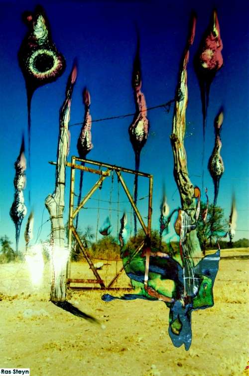 Original Mixed Media Photography: ` The Gate was already Wide open` by SA Surrealist Ras Steyn [MA]