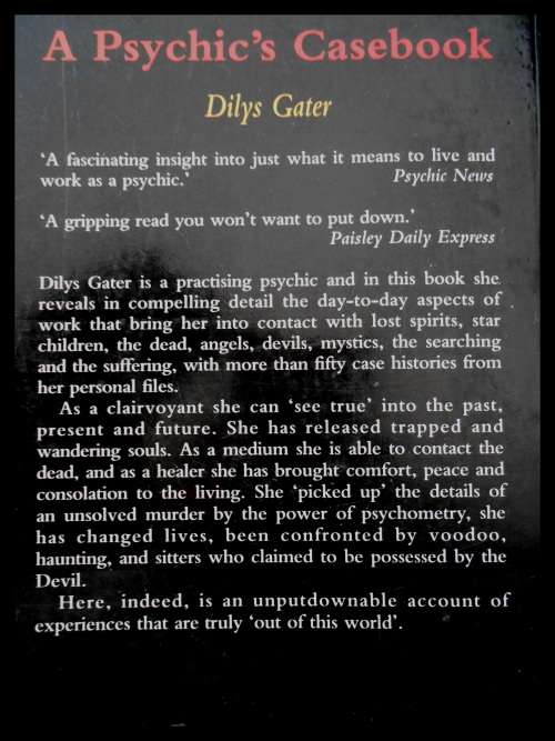 A Psychic`s Casebook - DILYS GATER - Robert Hale Pub. - London - 1996 - CONDITION: Good*