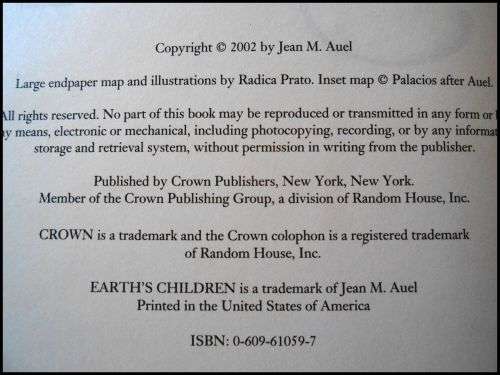 The Shelter`s of Stone - JEAN M. AUEL - Earth`s Children - CROWN Publishers - First US Edition