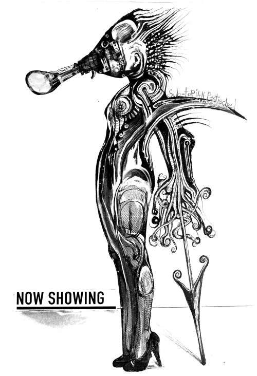 `Now Showing` by Surrealist Pioneer Ras Steyn - Canvas Print Mounted - Premium Canvas