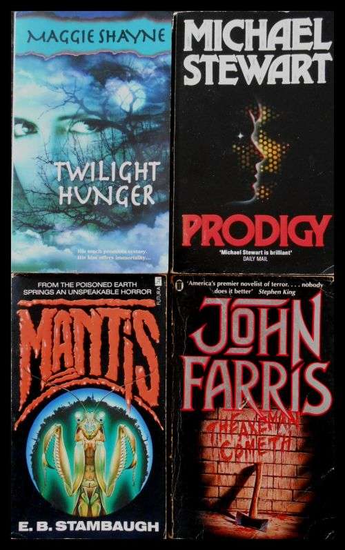John Farris, Michael Stewert, Maggie Shayne and E.B. Stambaugh, Horror Sale Bundle *