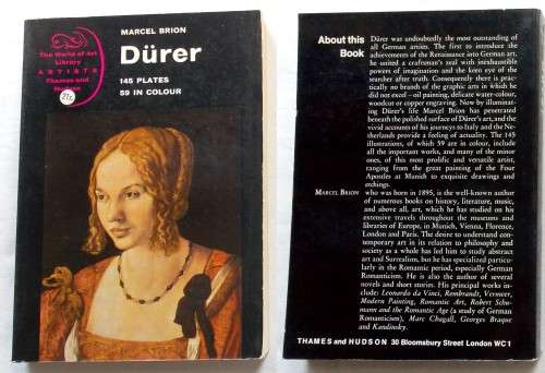 ALBRECT DURER - His Life and Times - Marcell Brion - Thames and Hudson - Like NEW 1st Ed. 1964