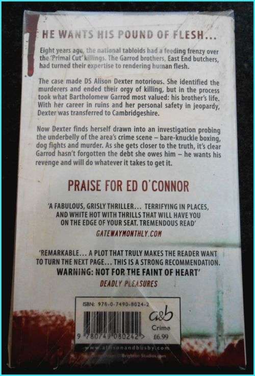 ED O` CONNOR - Primal Cut - New Paperback - Allison and Busby - UK - Excellent Condition*