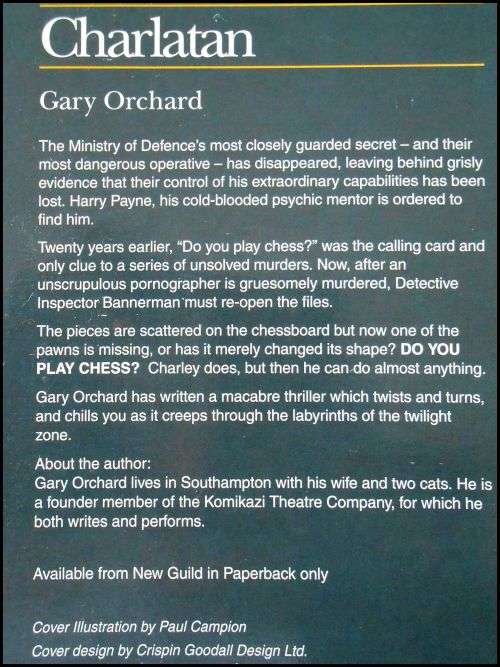Charlatan by GARY ORCHARD -  New Guild Publishers - 1995 - Softcover - Like New***