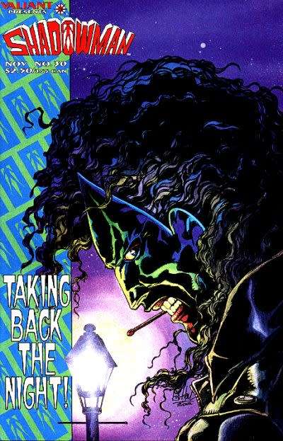 SHADOWMAN - No.30 - Valiant Presents - Taking back the night - Like New / Unread*