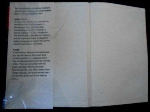 MICHAEL CRICHTON OMNIBUS: Jurassic Park and Congo - TEDSMART BOOKS - 1993 - Good Hardback*