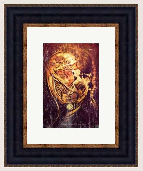 Pop Surrealism: `Fatally Wounded`Single Edition Canvas Print: 533MM X 800MM - by SA Artist Ras Steyn