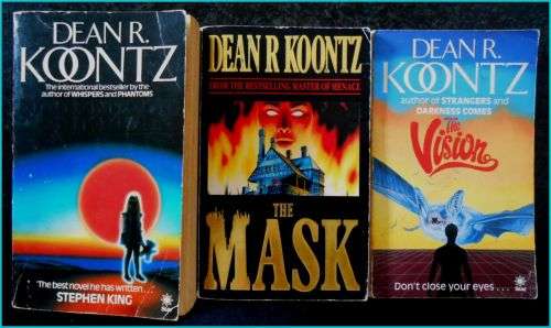 DEAN KOONTZ SALE! Strangers, The Mask, The Vision - 3X Paperbacks Bulk Sale