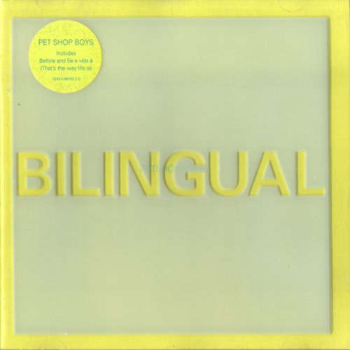 PET SHOP BOYS - BILINGUAL - 1996 - PARLOPHONE - See Through Cover - Printed in Holland