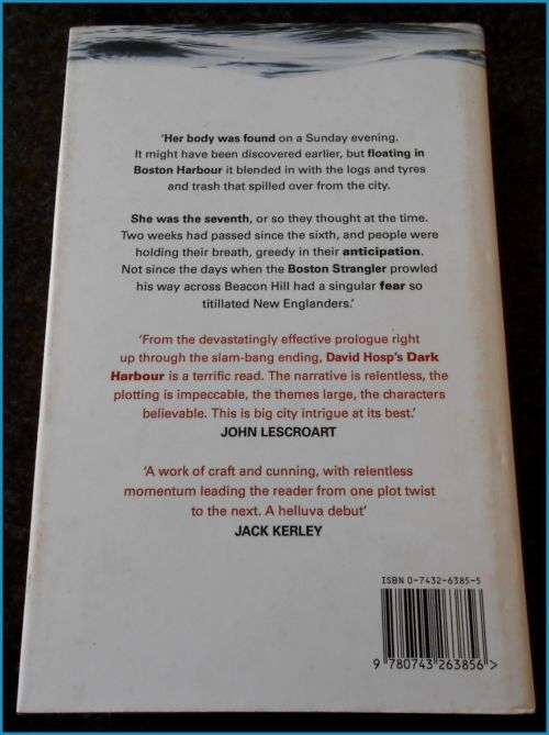 DAVID HOSP - Dark Harbour - Simon and Schuster - 2005 - Large Hardcover - First Edition + 1st Print*