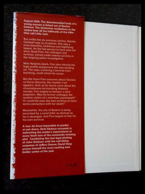 DAVID HOSP - Dark Harbour - Simon and Schuster - 2005 - Large Hardcover - First Edition + 1st Print*
