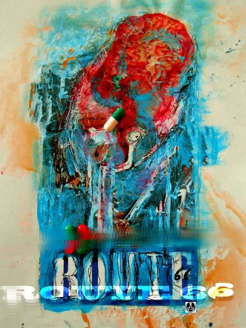 `Route 606` - A2 Photo-Print [Semi-Gloss] Original Abstract Surrealist Prints by Ras Steyn [MDFA]