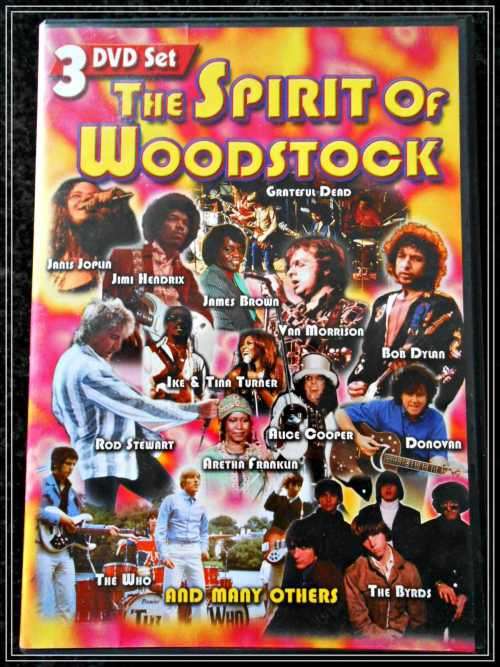 The Spirit of Woodstock - 3 DVD Set - Grateful Dead, Alice Cooper, Rod Stewart, Jimi Hendrix etc.