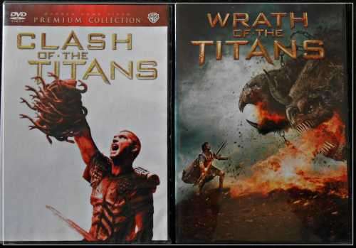 Clash of the Titans and Wrath of the Titans - Clean Covers + Both DVDs in Good Playing Condition***