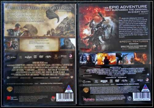 Clash of the Titans and Wrath of the Titans - Clean Covers + Both DVDs in Good Playing Condition***