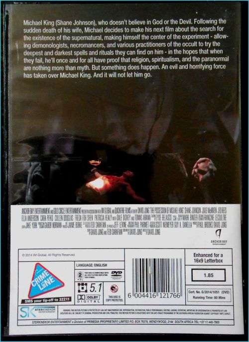 The Possession of Michael King - DVD - Horror - Disc and Sleeve in Excellent Condition - VHL18