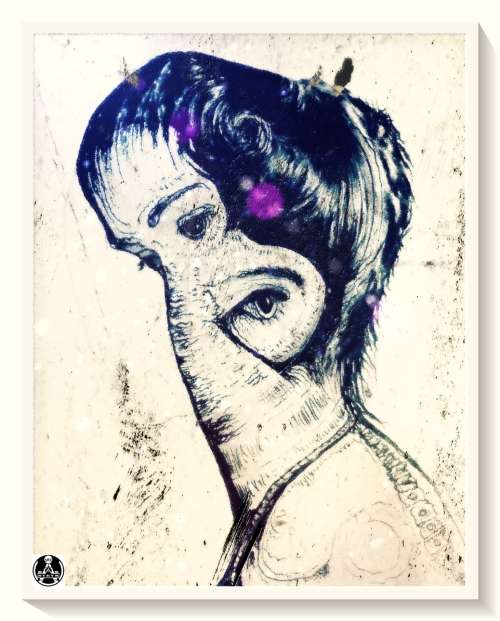 Conceptual Surrealist Ras Steyn: Mutant Fashion Model Consumes Anti-Matter - Luxury Gloss - 1 of 2