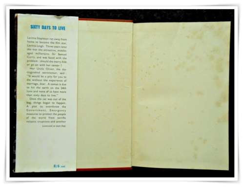 DENNIS WHEATLEY - Sixty Days to Live - Vintage Hardcover with Dust-Jacket - 1956 - Hutchinson & Co.