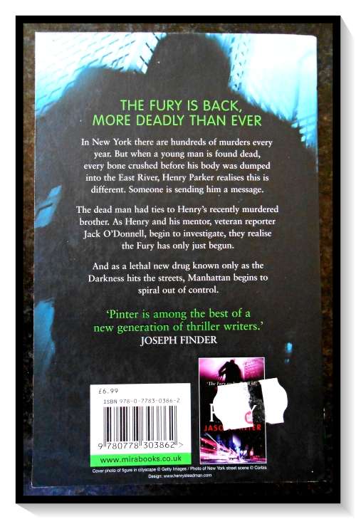 JASON PINTOR - THE DARKNESS - A Henry Parker Novel - MIRA BOOKS - New Paperback *****