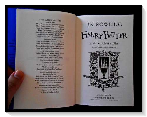 J.K. Rowling Harry Potter & the Goblet of Fire - RAVENCLAW HOUSE ED. First Ed + 1st Print 2020 NEW*