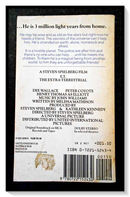 ET: THE EXTRA-TERRESTRIAL by William KOTZWINKLE - A Sphere Paperback - Condition: Good*