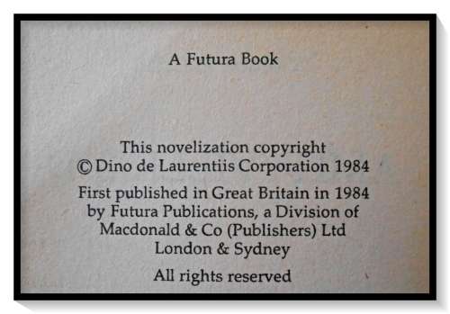 Amityville 3-D: Gordon McGill - Movie Tie-In - A FUTURA First Edition - 1984 - VG Condition*