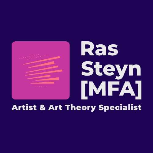 Original Abstract: Blue Mamba by SA Surrealist Artist Ras Steyn [MFA] - SINGLE CERTIFIED EDITION 1/1