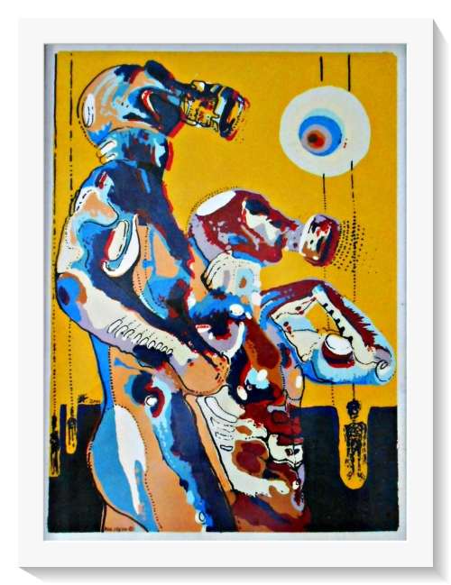 Radioactive Lovers by Ras Steyn - 6/6 - Last Original Screen-Print - (From my Private Collection)*