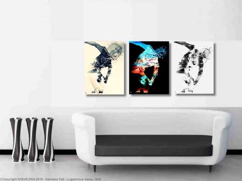`Disco Bolos` by SA Artist Ras Steyn - Canvas Print Triptych (Trio)