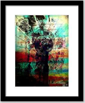 Original Abstract Art: DEAD OVER HEELS by Surrealist Ras Steyn [MFA] - 2X Gallery Prints Available*
