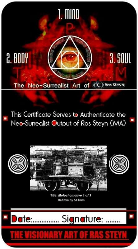 MOLOCHOMOTIVE (Steel Monstrosities Series) - Ltd. Ed. 1 of 3 - by SA Artist Ras Steyn (MFA)