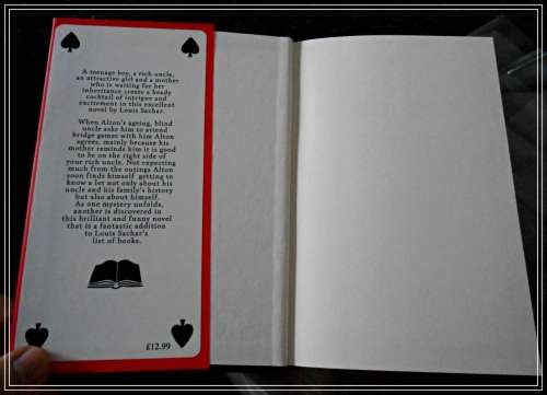 LOUIS SACHAR: The Cardturner - First Edition Hardcover, 1st Print, 2010 BLOOMSBURY: UK *****