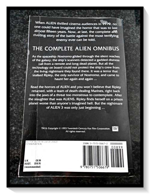 Alien / Aliens / Alien 3 by ALAN DEAN FOSTER - WARNER BOOKS - The Alien Omnibus - Softcover ***