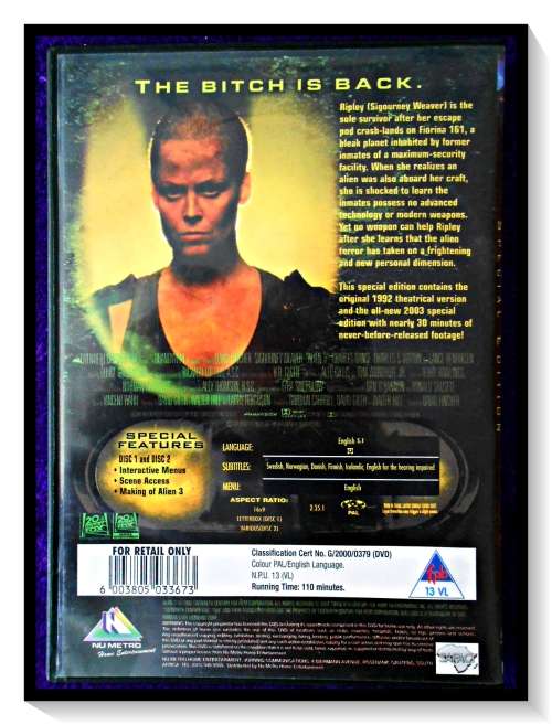 ALIEN 3 - Special Edition - 2X Disc Edition with Special Features - Horror Sci-Fi - Excellent Cond.*