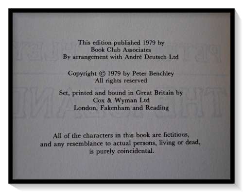 PETER BENCHLEY , The Island - Hardcover - BCA: LONDON - 1979 - Very Good Condition*