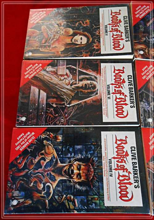Clive Barker, Books of Blood Volume 1 - 6 - Sphere Publishers - All 6X in Very Good Condition*****