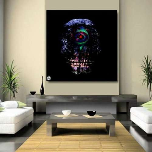 Original SA Art - Title: Cycloptic Depression by Surrealist Pioneer Ras Steyn [MFA] - 900MM X 900MM