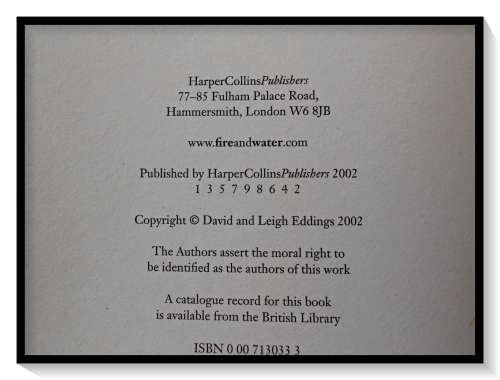 Regina`s Song by David & L. Eddings - First Edition + 1st Print 2002 - HarperCollins, Large Hardover