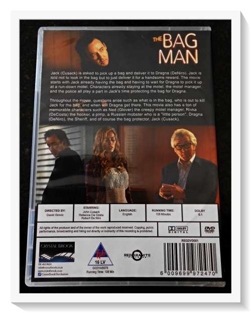 The Bag Man - THRILLER / MYSTERY - DVD - Both Disc & Cover Leaf in Excellent Condition*