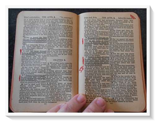 MARKED TESTAMENT - OLD HARDCOVER - 1914-1918 - MM - HENRY FROWDE: LONDON