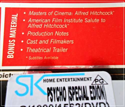 Alfred Hitchcock`s Psycho - Special Edition - Two Disc Edition - BONUS MATERIAL - Like New****