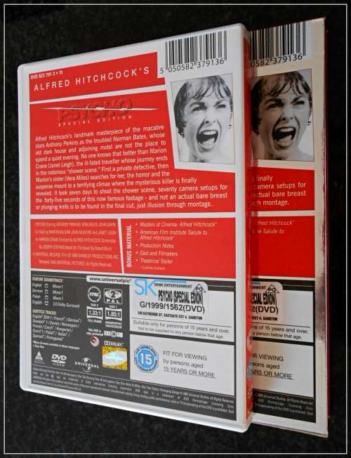 Alfred Hitchcock`s Psycho - Special Edition - Two Disc Edition - BONUS MATERIAL - Like New****