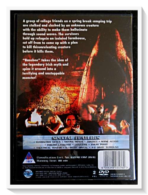 BANSHEE: The Killer - DVD - HORROR - 18VL - Disk & Cover in Excellent Condition*