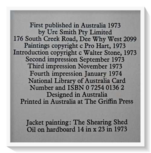 Poems of Henry Lawson: Selected by Walter Stone - Art by Pro Hart - Hardcover 1974