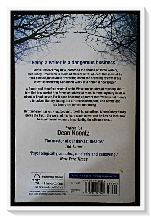 DEAN KOONTZ: Relentless - 2009 - Large Softcover - Harper Collins - Condition: B+
