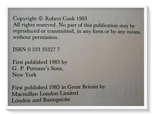 Robin Cook: Godplayer - Large Hardcover - 1st British Edition - Macmillan - 1983 Condition: B