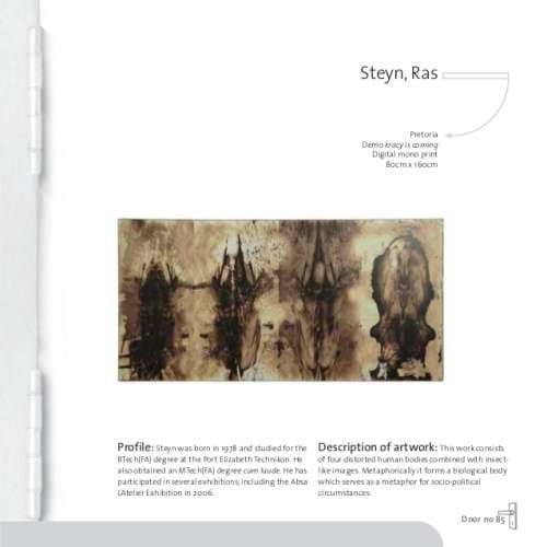 Original Drawing: Title: Navaho Reborn by SA Surrealist Artist Ras Steyn [MFA] - 300MM by 410MM