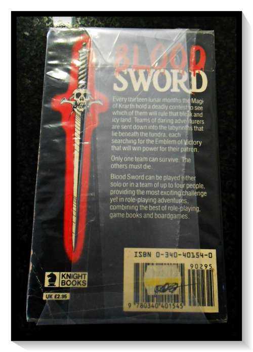Blood Sword by Dave Morris & Oliver Johnson - The Battlepits of Krarth - Knight Books 1987