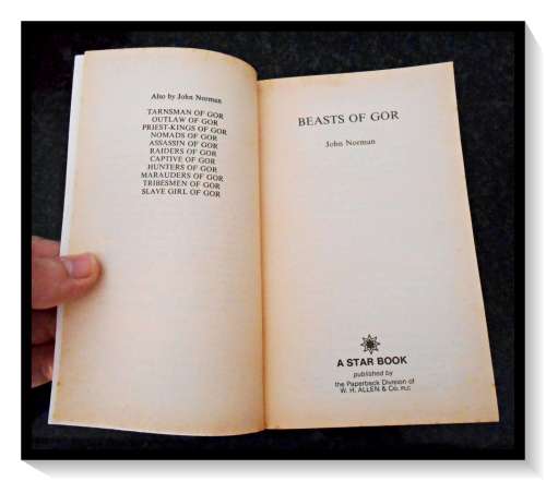 Beasts of Gor by John Norman - A Star Paperback 1985 Allen & Co - Condition: B to B+