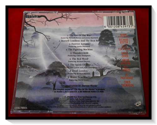 Jeff Wayne: The War of the Worlds - Columbia - 1993 - Booklet & Disc Condition: Very Good*
